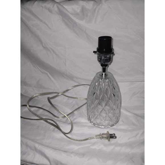Other - Clear Lamp With Mermaid Scale Design, Clear Cord , Hollow Bottom